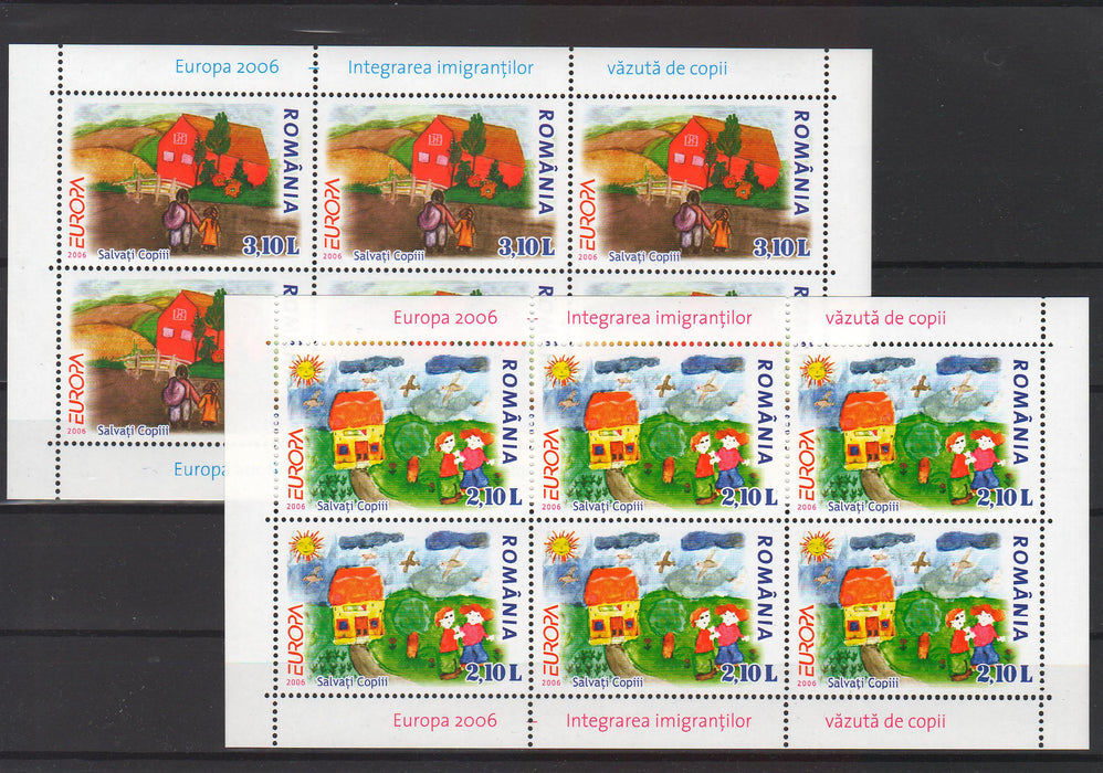 Romania 2006 EUROPA - Integrarea imigrantilor vazuta de copii coli de 6 timbre (TIP C)