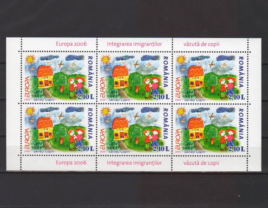 Romania 2006 EUROPA - Integrarea imigrantilor vazuta de copii coli de 6 timbre (TIP C)