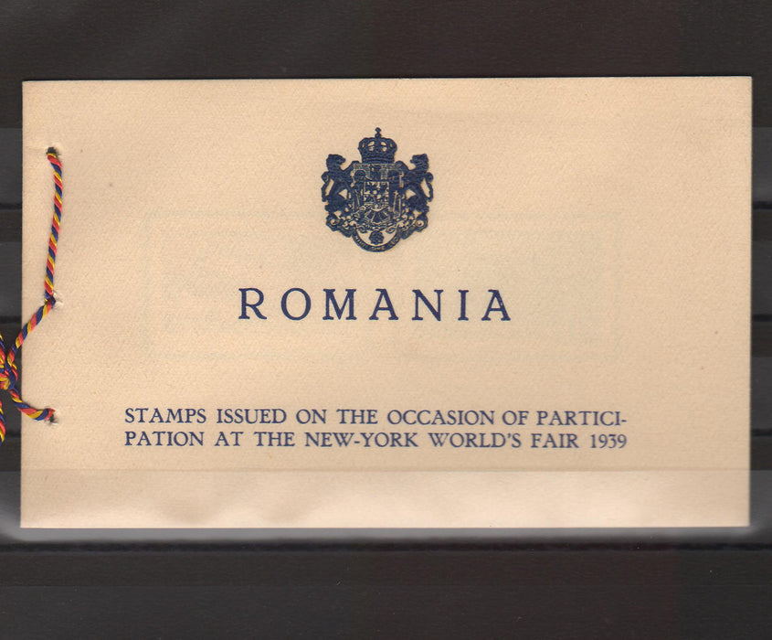 Romania 1939 Expozitia Internationala New York (TIP A)