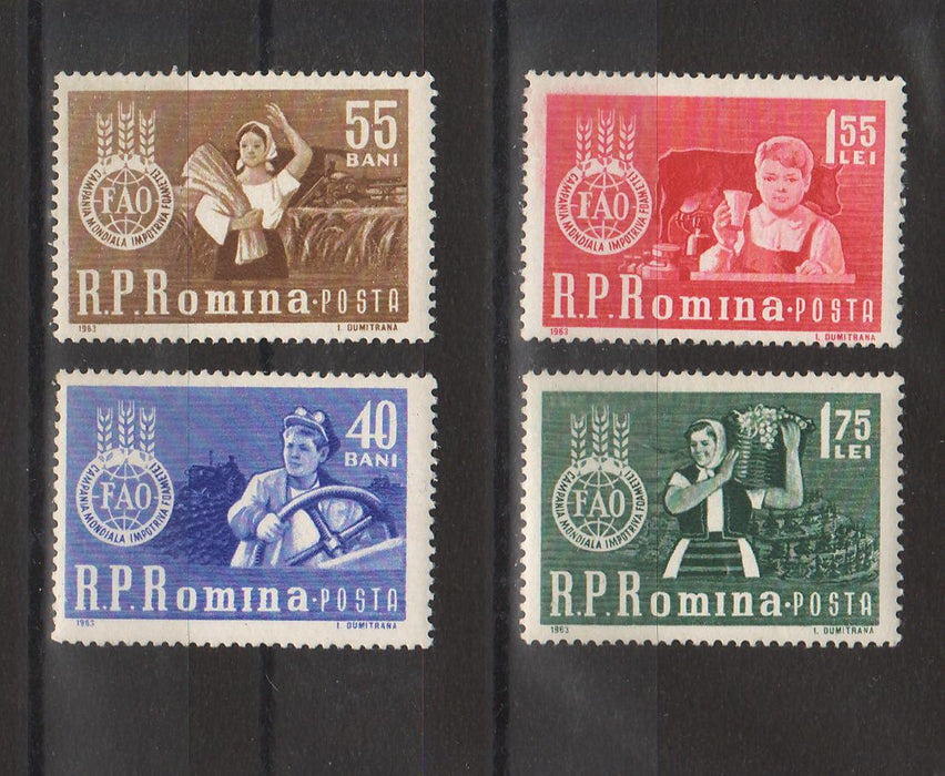 Romania 1963 Campania mondiala impotriva foametei (TIP A)