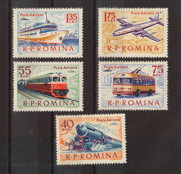Romania 1963 Mijloace de transport (TIP A)