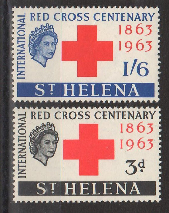 St. Helena 1963 Red Cross Centenary Issue c.v. 3.80$ (TIP A)