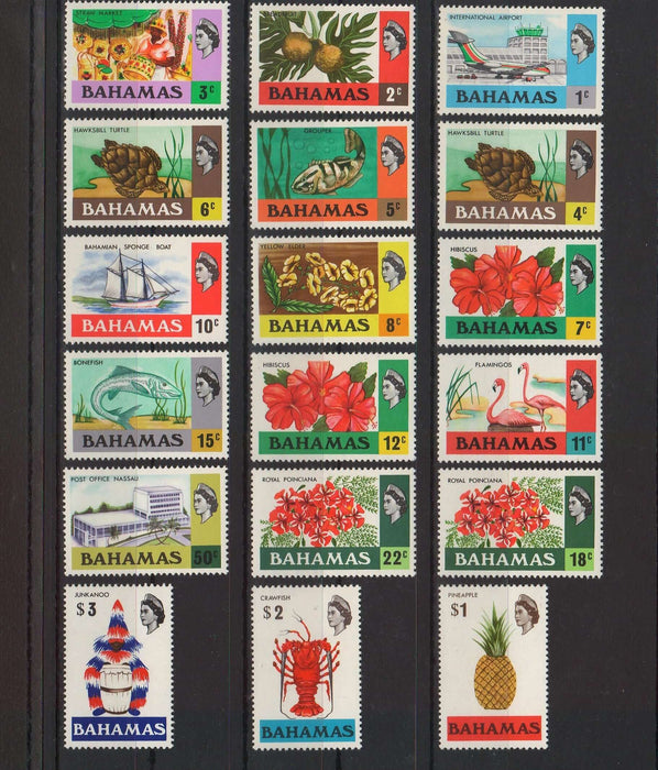 Bahamas 1971 Different Designs c.v. 35$ - (TIP A)