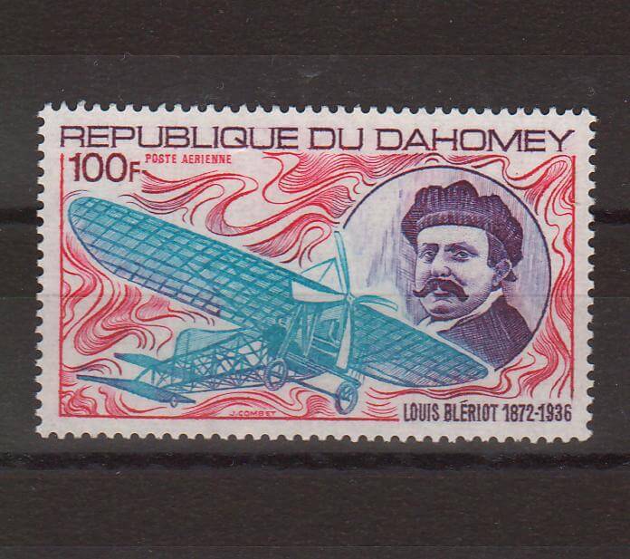 Dahomey 1972 Louis Bleriot and his Plane cv. 3.00$ (TIP A)