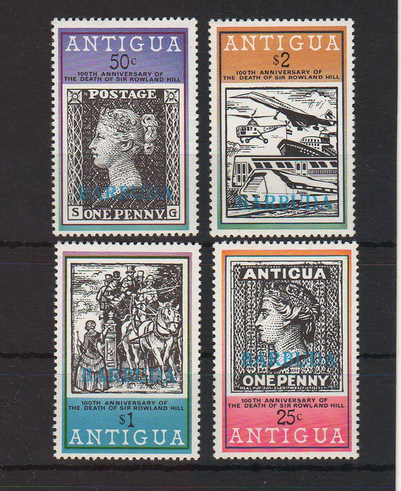 Barbuda 1979 Mail surcharged in blue cv. 3.00$ (TIP A)