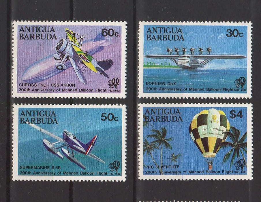 Antigua & Barbuda 1983 Manned Flight Bicentenary cv. 8.25$ (TIP A)