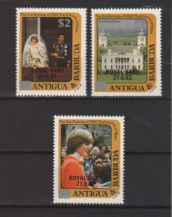 Antigua & Barbuda 1984 Royal Baby silver surcharged cv. 9.75$ (TIP A)