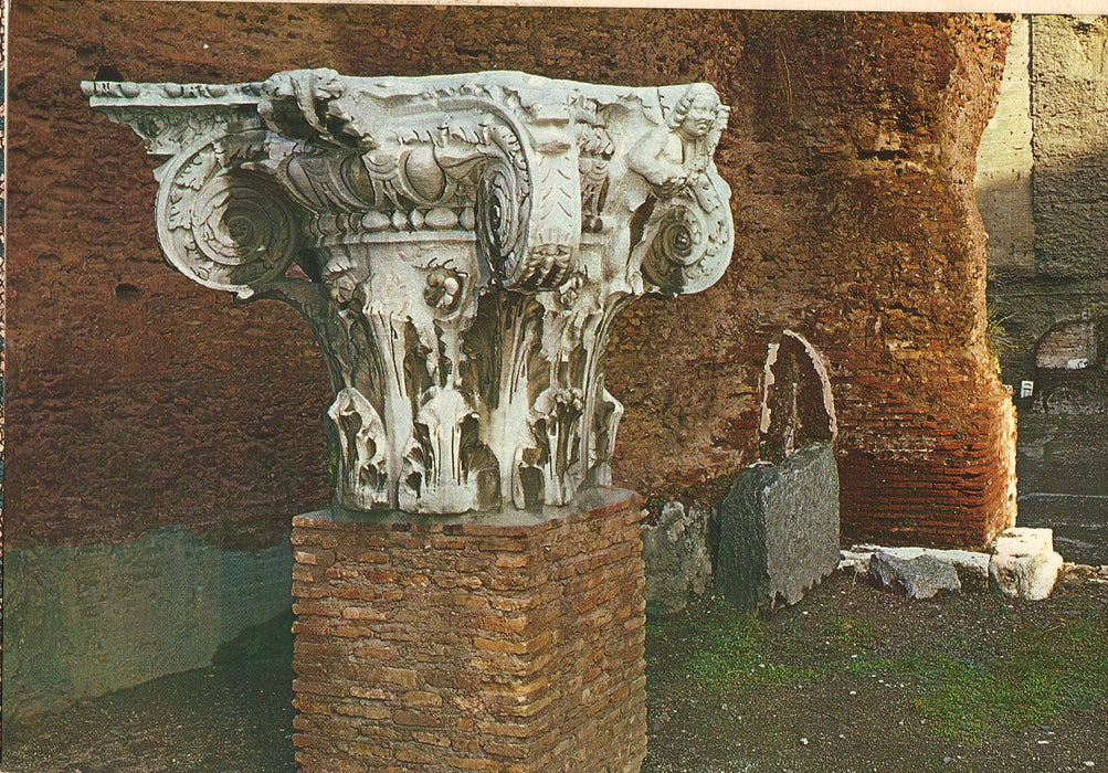 Postcard Italia Roma Terme di Caracalla Capitello (TIP A)