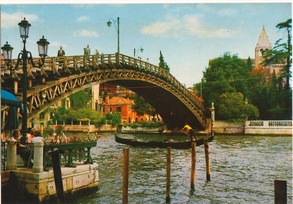 Postcard Italia Venezia Ponte Academia (TIP A)