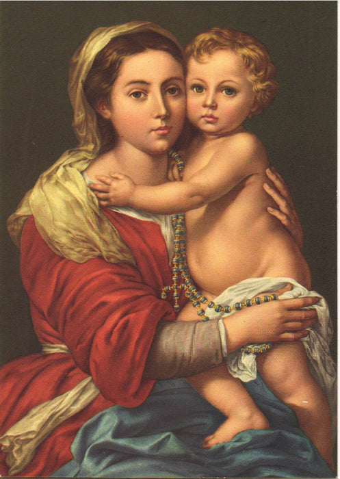 Postcard Italia Murillo B. E. Madonna del Rosario (TIP A)