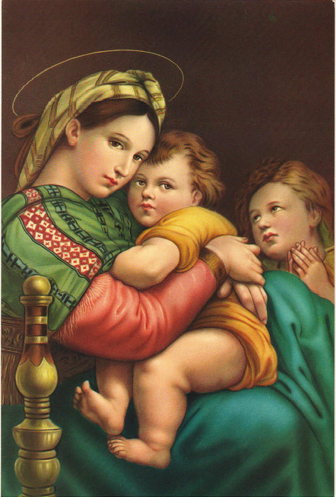 Postcard Italia Raffaello Madonna della Seggiola  (TIP A)