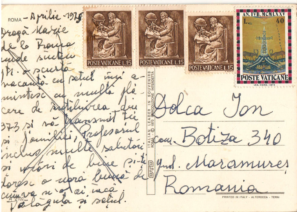 Postcard Italia Roma (TIP A)