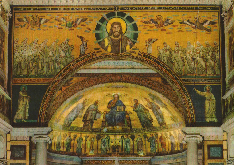 Postcard Italia Roma Basilica si S. Paolo (TIP A)
