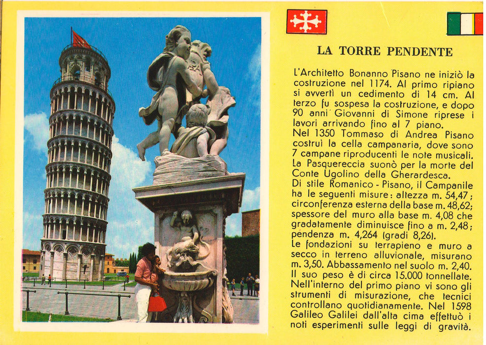 Postcard Italia Pisa - La Tore Pendente (TIP A)