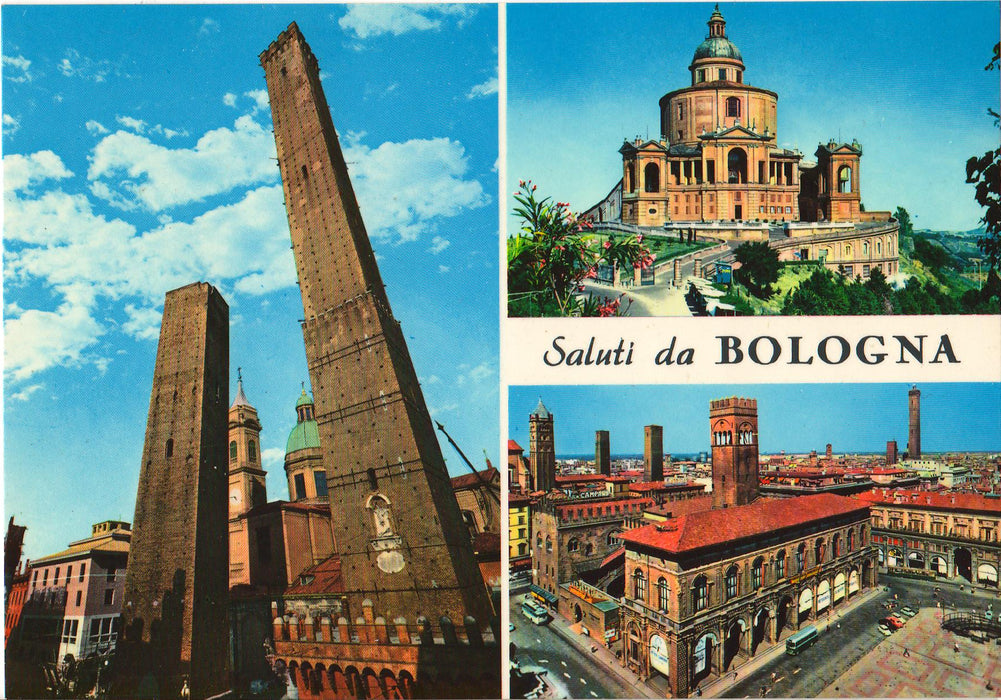Postcard Italia Bologna - La due Torri (TIP A)