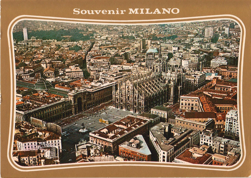 Postcard Italia Milano Piazza del Duomo (TIP A)