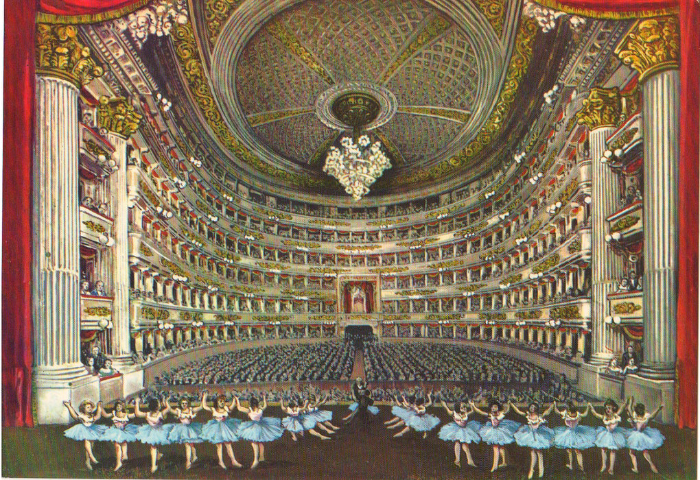 Postcard Italia Milano Teatro alla Scala (TIP A)