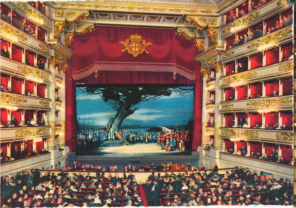 Postcard Italia Milano Teatro alla Scala (TIP A)