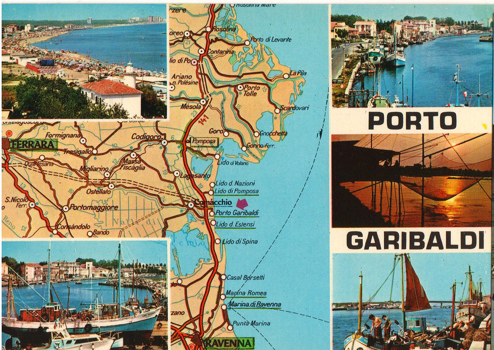 Postcard Italia Porto Garibaldi (TIP A)