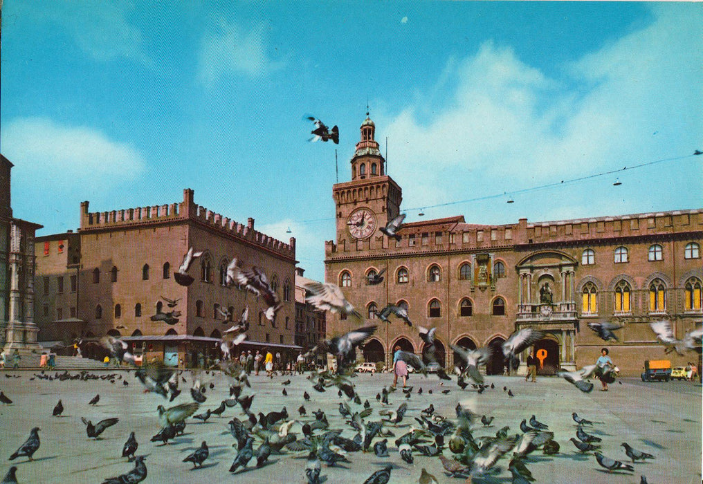 Postcard Italia Bologna Piazza Magiore e Palazo Comunale (TIP A)
