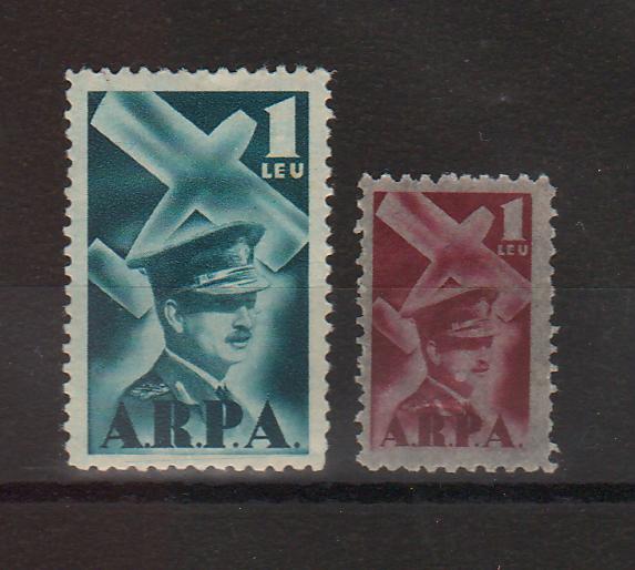 Romania 1931 Timbre pentrul Fondul aviatiei ARPA (TIP A)