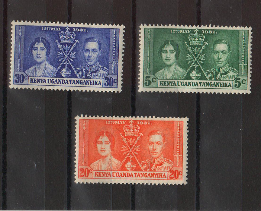 Kenya, Uganda & Tanganika 1937 Coronation Issue cv. 2,00$ (TIP A)
