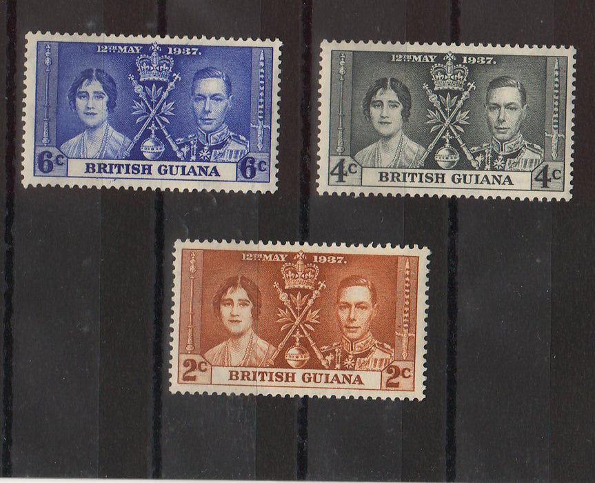 British Guiana 1937 Coronation Issue cv. 1,50$ (TIP A)
