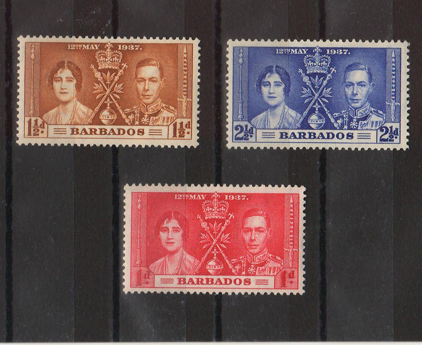 Barbados 1937 Coronation Issue cv. 2,10$ (TIP A)