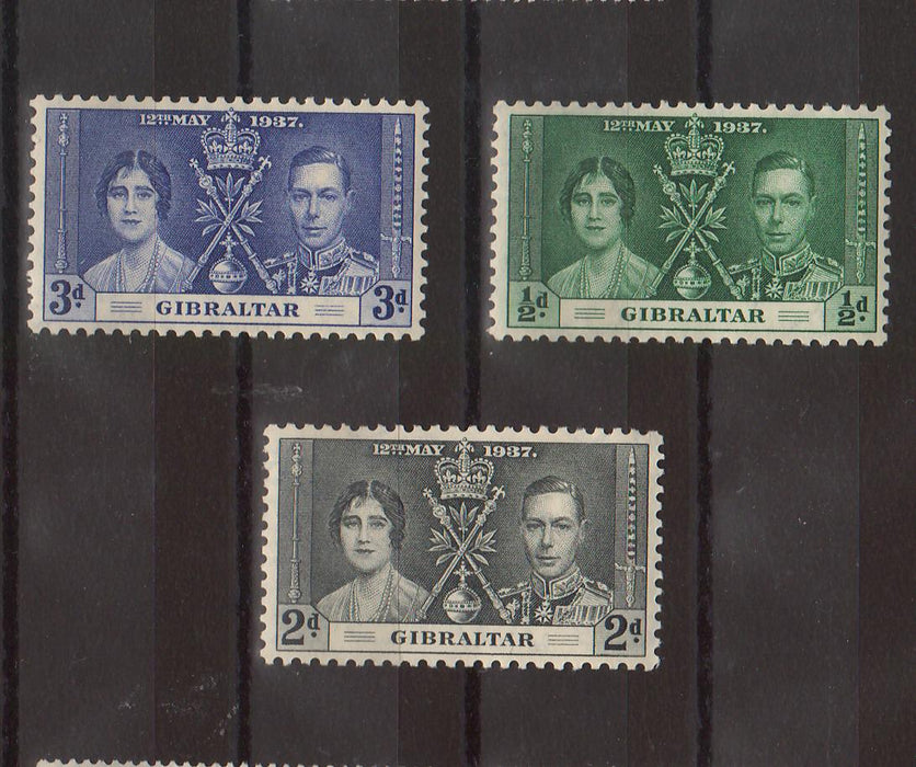 Gibraltar 1937 Coronation Issue cv. 5,00$ (TIP A)