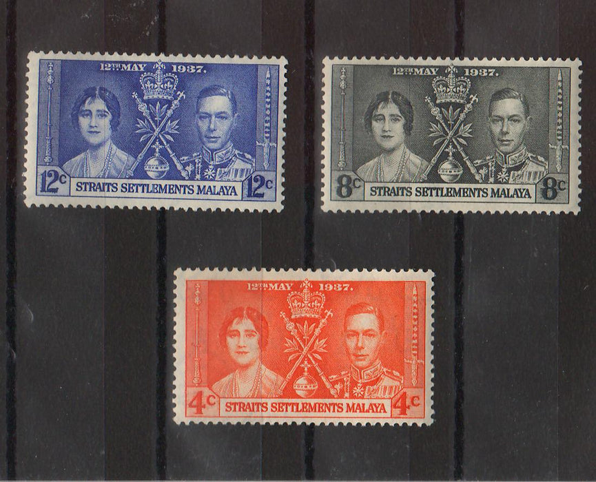 Straits Settlements 1937 Coronation Issue cv. 2,00$ (TIP A)