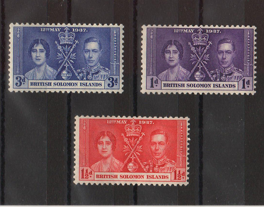 British Solomon Islands 1937 Coronation Issue cv. 1,40$ (TIP A)