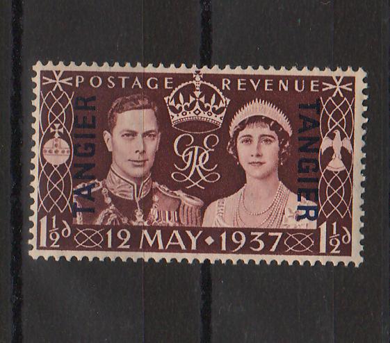 British Office Abroad Tangier 1937 Coronation Issue cv. 0,55 (TIP A)