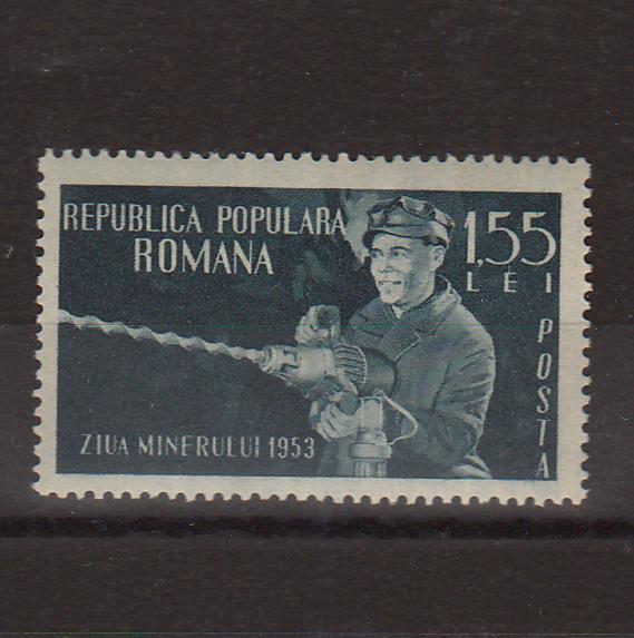Romania 1953 Ziua minerului (TIP A)