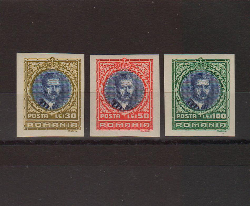 Romania 1930 Carol II - Londra serie nedantelata (TIP G)