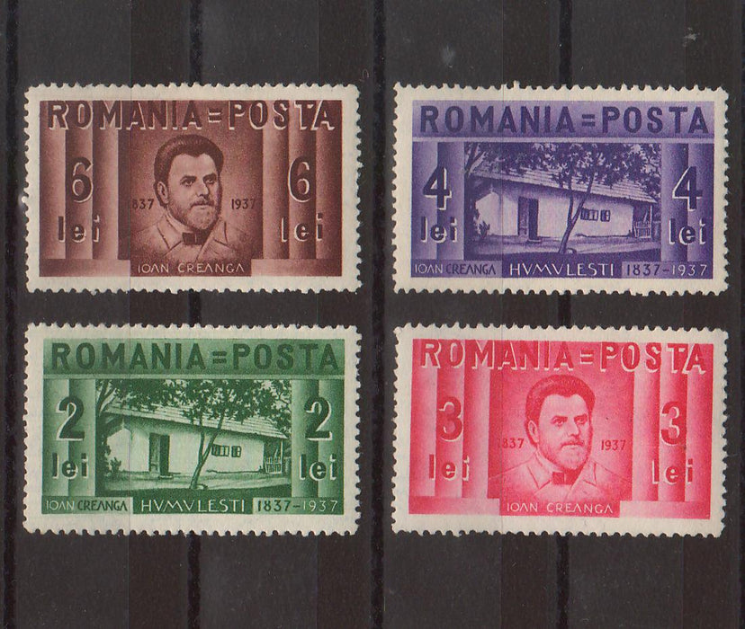 Romania 1937 Centenarul nasterii lui Ion Creanga (TIP A)