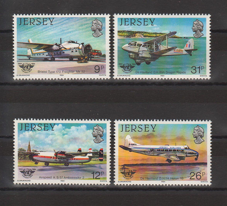 Jersey 1984 40th Anniversary of International Civil Aviation Organisation cv .3.00$ (TIP A)