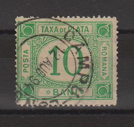 Romania 1894 Taxa de plata 10B stampila "CAMPU+LUNG" (TIP A)